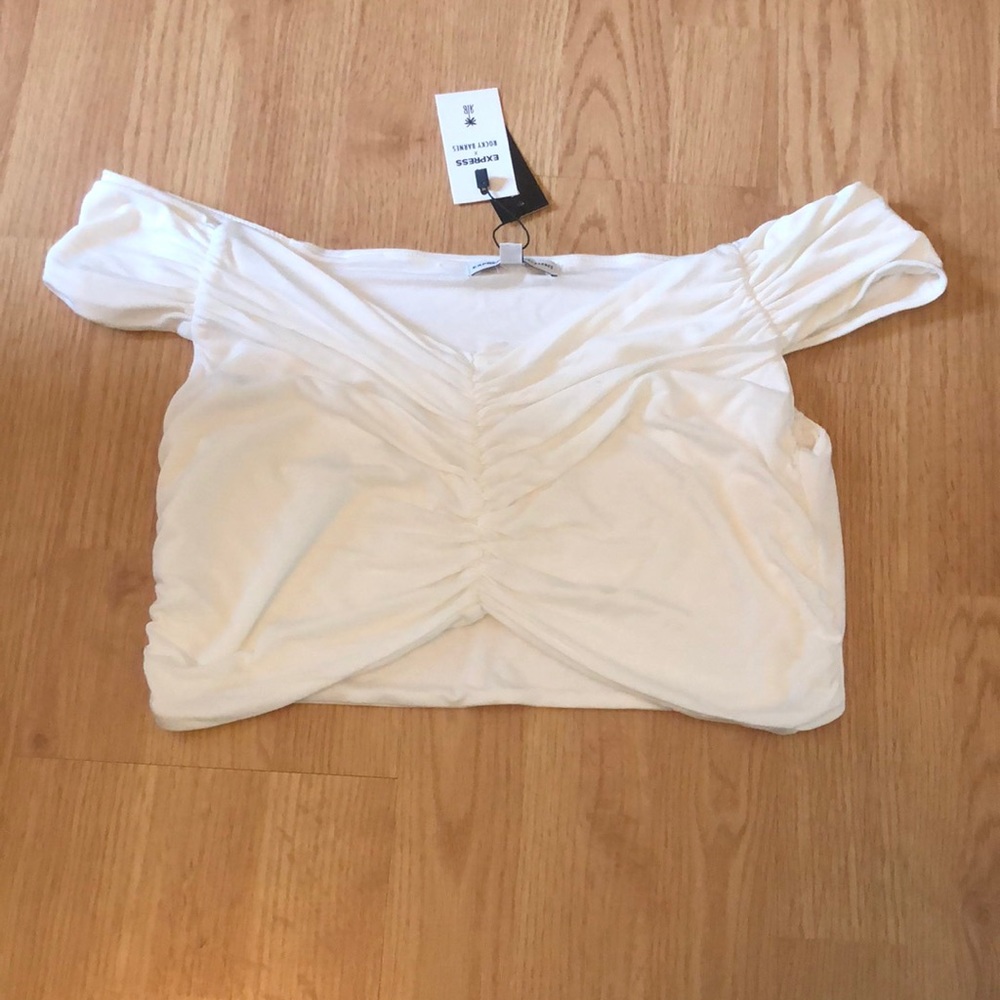 Off the shoulder crop top